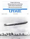 vintage book cover with zeppelin on front