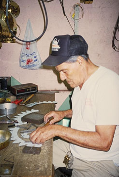 Juan González at Yemaya Products Botanica, Hialeah. Photograph by Alma Cirugeda Suarez.