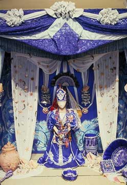 Consecration throne for Yemojá. Designed by Eusebio Escobar. Photograph by HMSF staff.