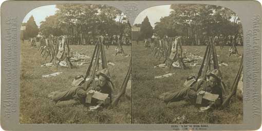 A letter from home. Philadelphia : Universal Photo Art Co., 1898. Image number 1982-135-5
