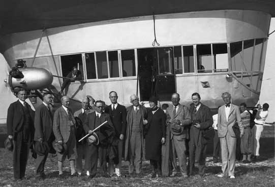 In 1930 an official delegation toured the Everglades and recommended to Congress that a national park be created. Their visit and their report helped convince Congress that the Everglades should be preserved. The delegation included Ernest F. Coe, chairman Tropic Everglades Park Association (far right); Congressman Ruth Bryan Owen of Florida (fourth from right); and Dr. David Fairchild, president Tropic Everglades Park Association (fifth from right). Photo by Gleason Waite Romer.