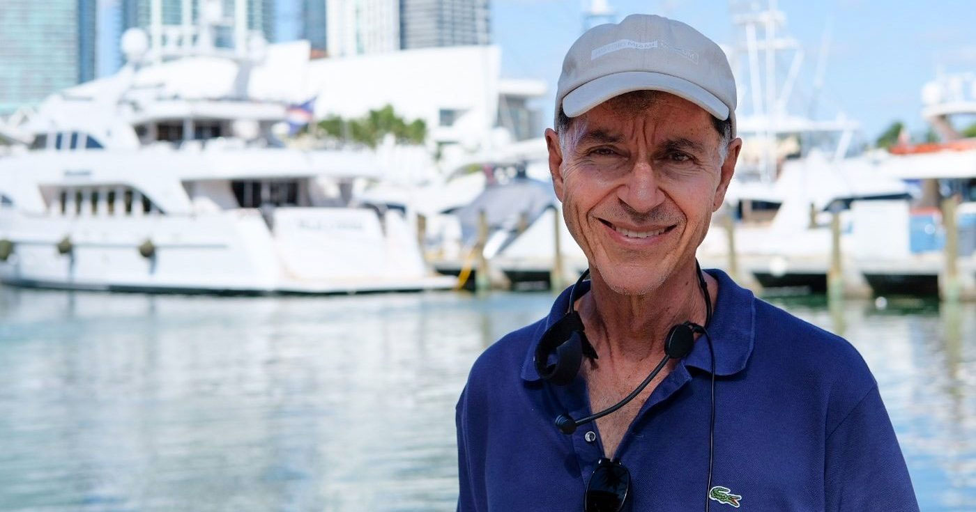 A picture of Dr. George near a bay.