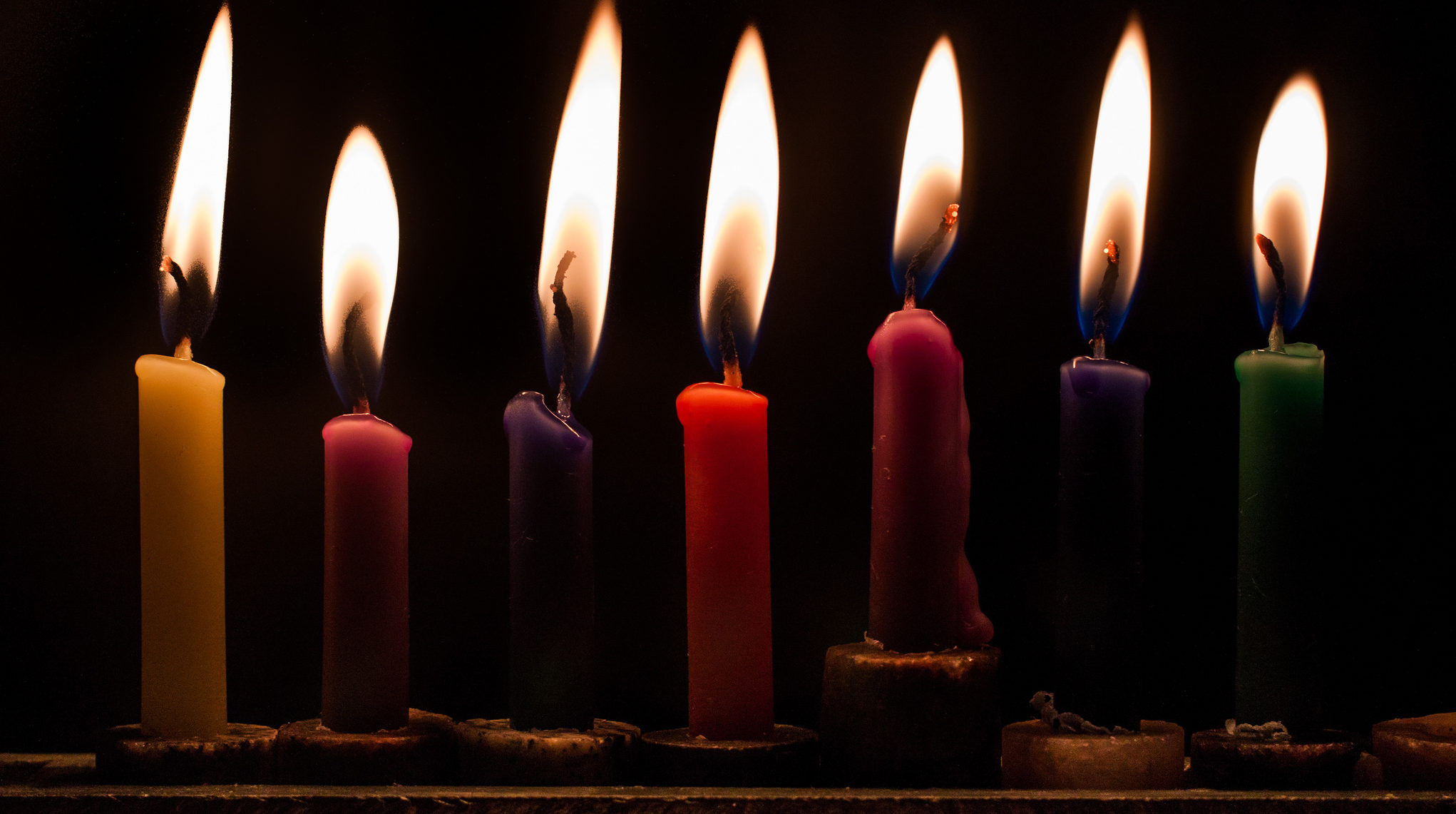 Hanukkah candles