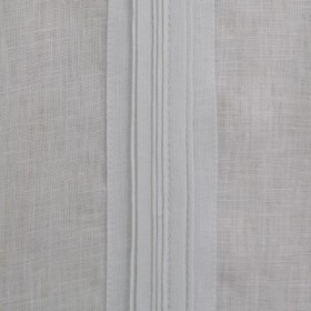 Stripes of pleating and/or embroidery adorn the guayabera.